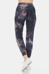 Leggings Depot Women's Tie-Dye High Waist Cropped Leggings - Trendy, Comfortable Activewear